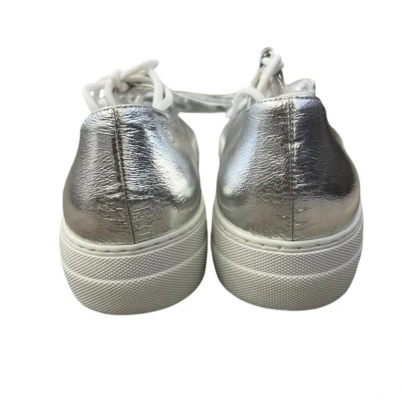 L' AUTRE CHOSE Lace-up sneakers Silver NWOT Size 39 - Picture 11 of 14